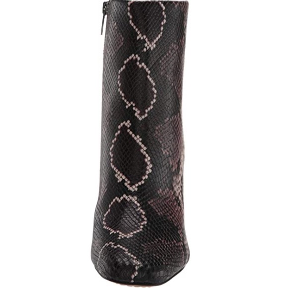 Vince Camuto Leather Snake Heeled Ankle Boots NEW - Picture 4 of 8